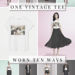 Copy This Look! The Camel Pleated Mid-Length Skirt